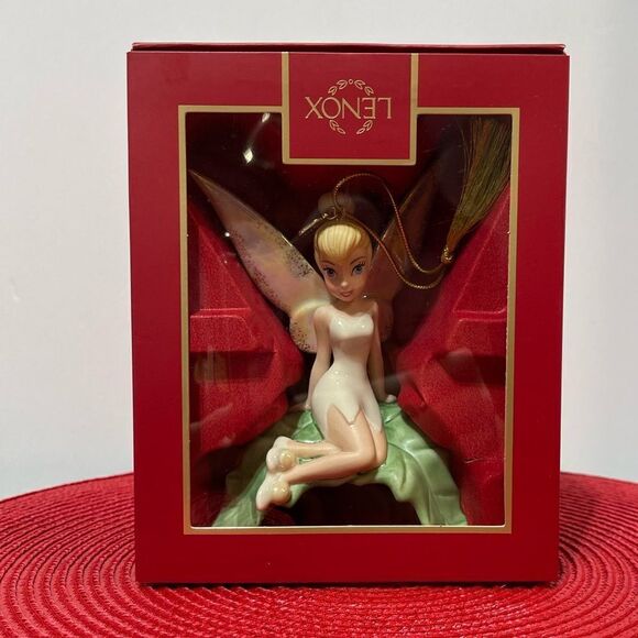 Lenox Disney Tinker Bell Sitting Pretty Ornament NWT - Picture 4 of 6